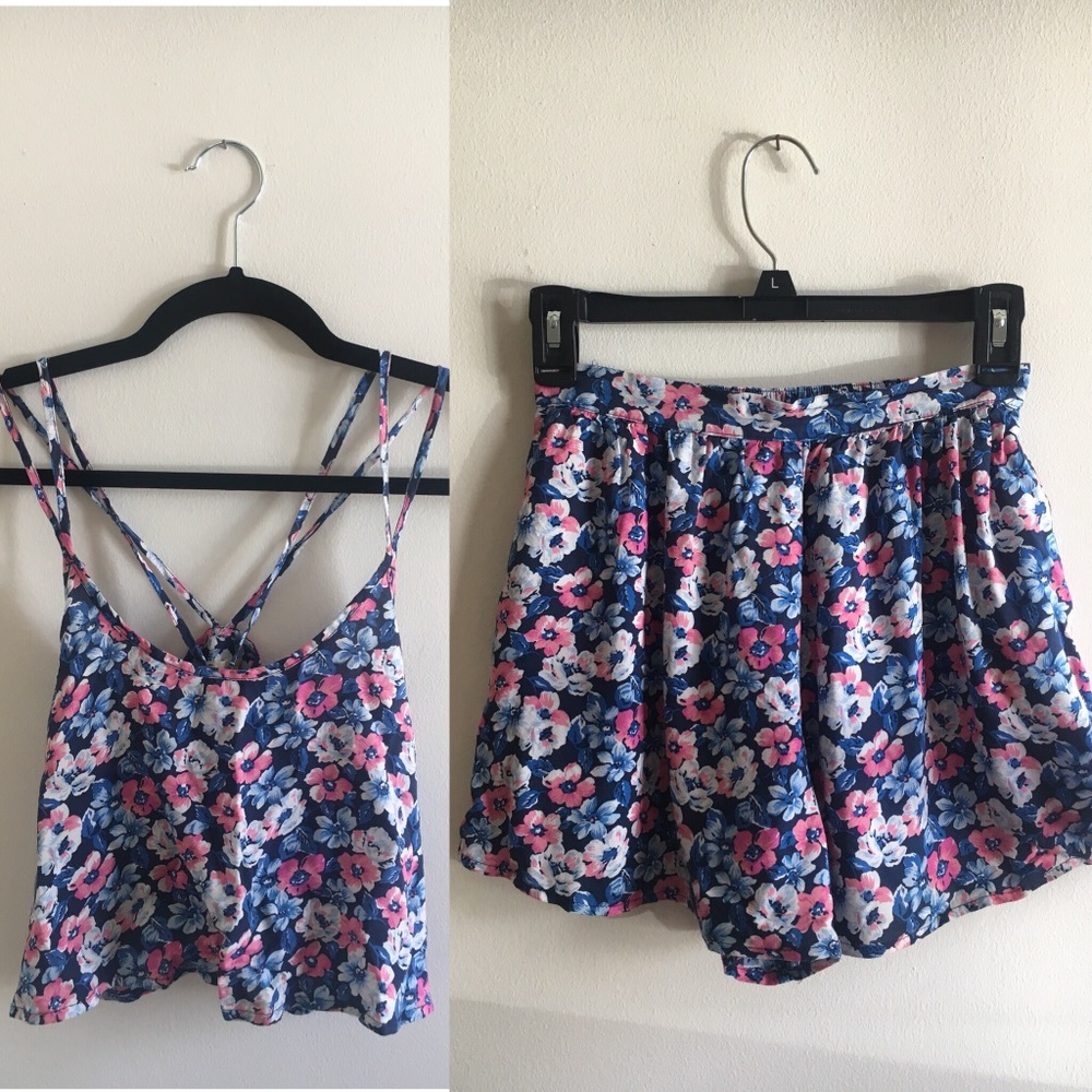 Hollister | floral two piece set